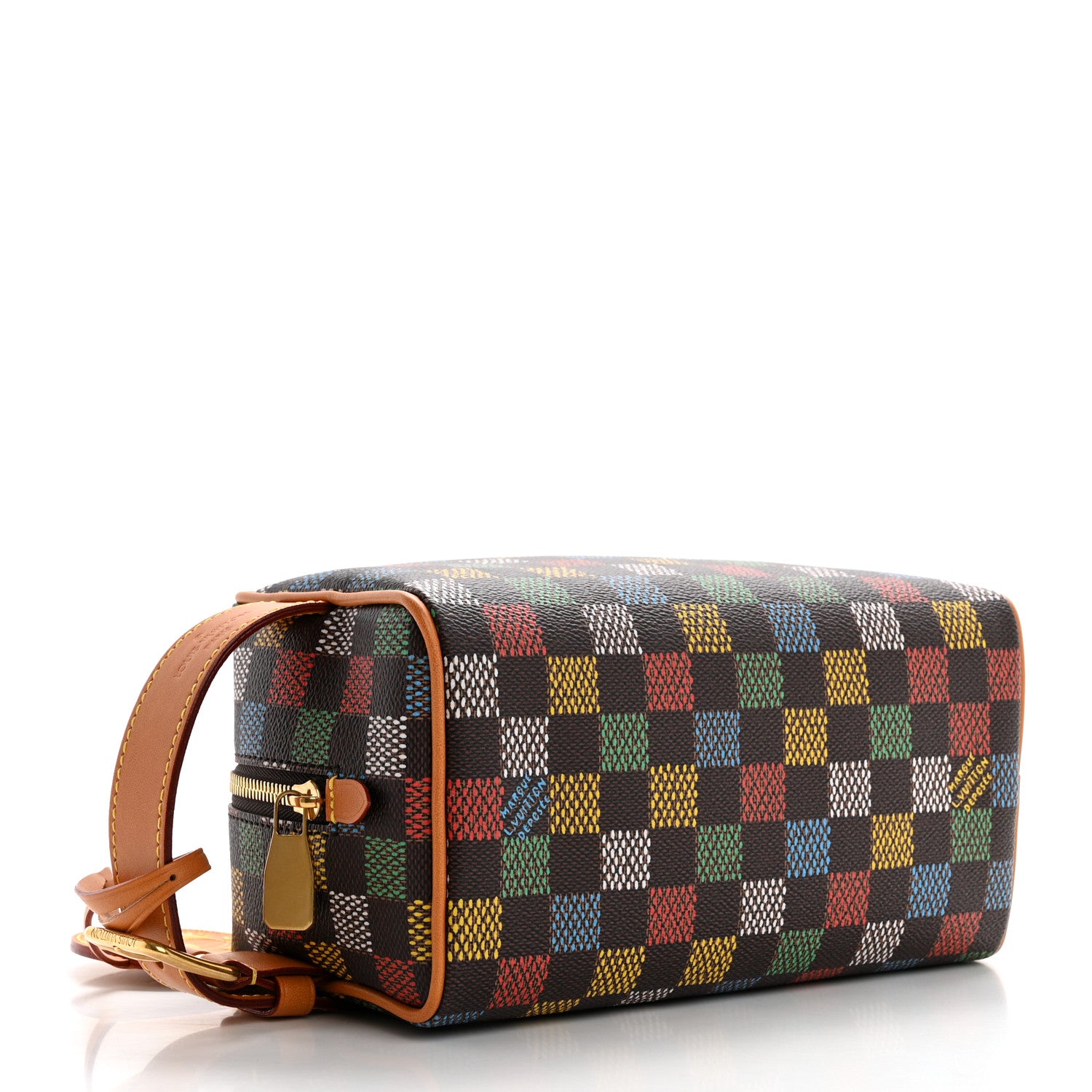 Louis Vuitton Monogram Locker Dopp Kit Toilet Pouch Multicolor 4 of 7