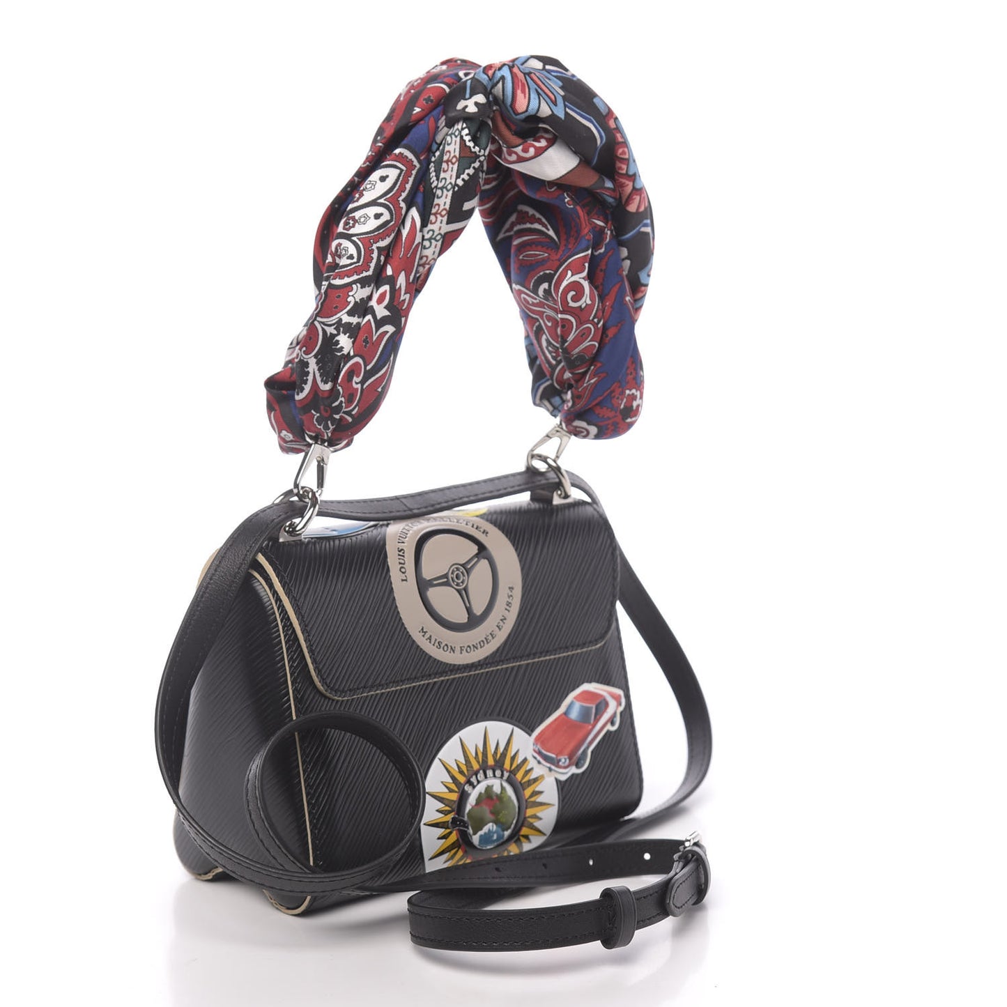 Epi World Tour Twist Shoulder Bag PM Black