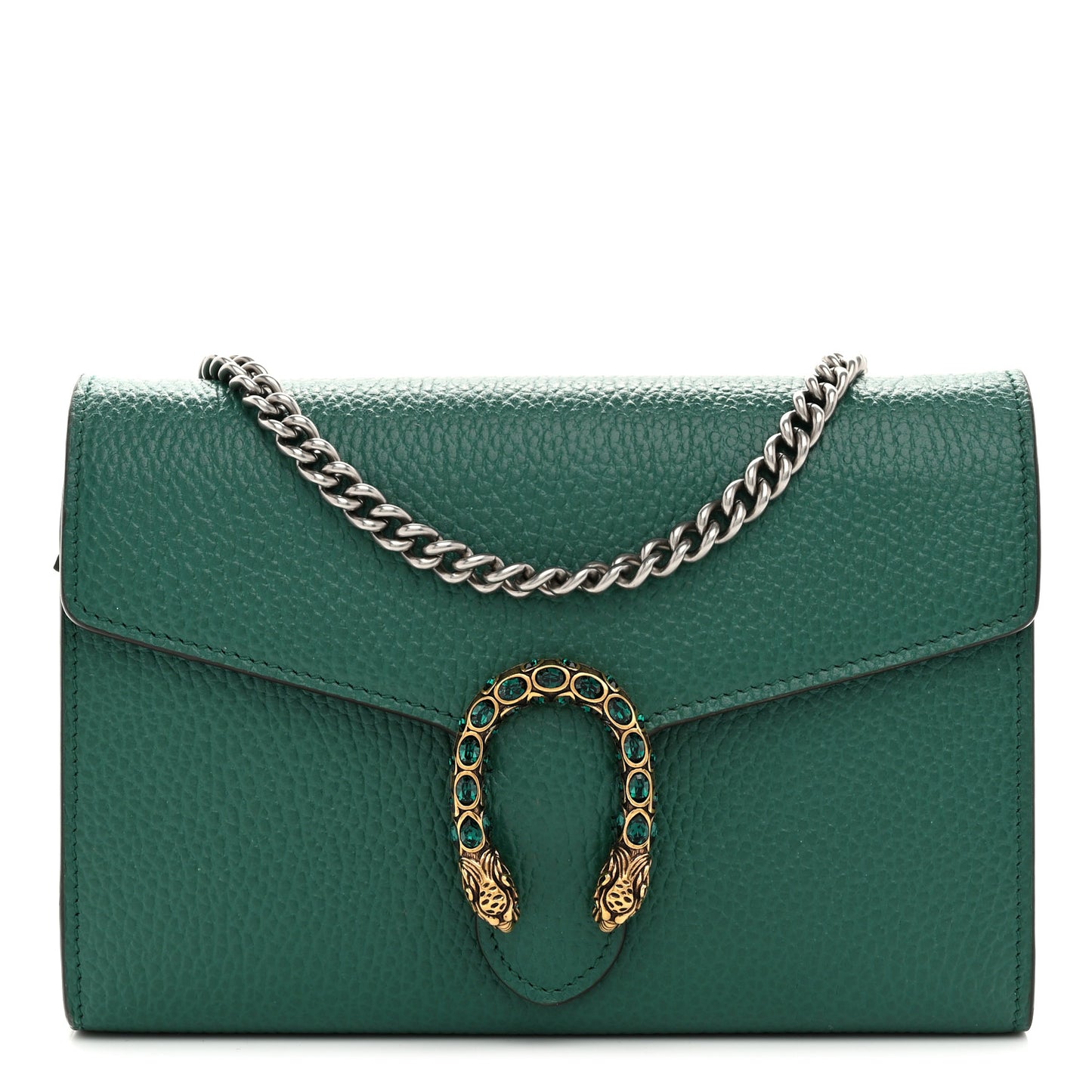 Calfskin Mini Dionysus Chain Wallet Emerald