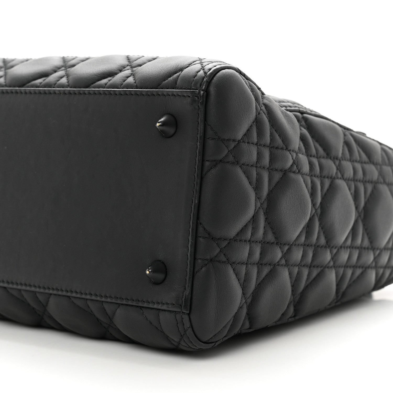 Christian Dior Ultra Matte Calfskin Cannage Medium Lady Dior Black 8 of 8