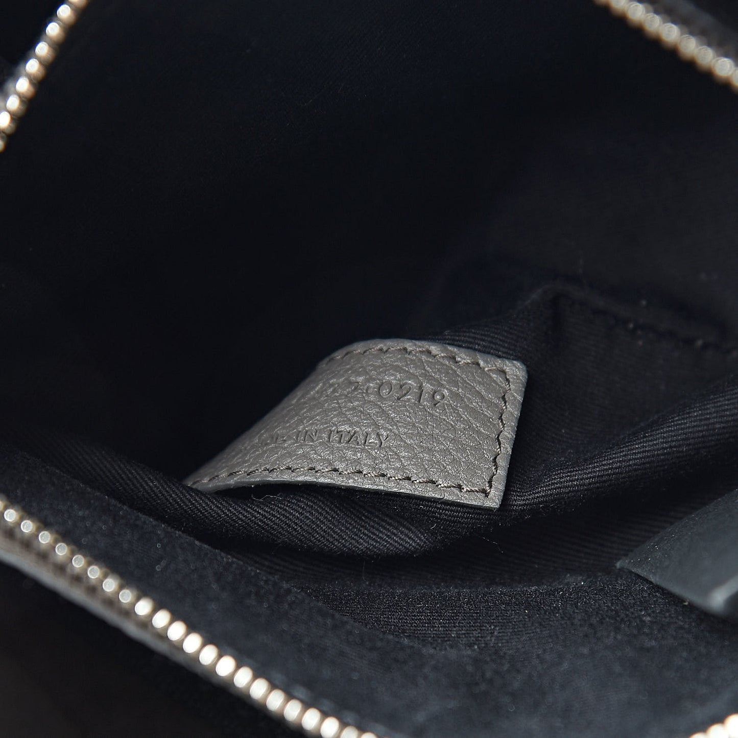 Grained Calfskin Baby Sac De Jour Fog