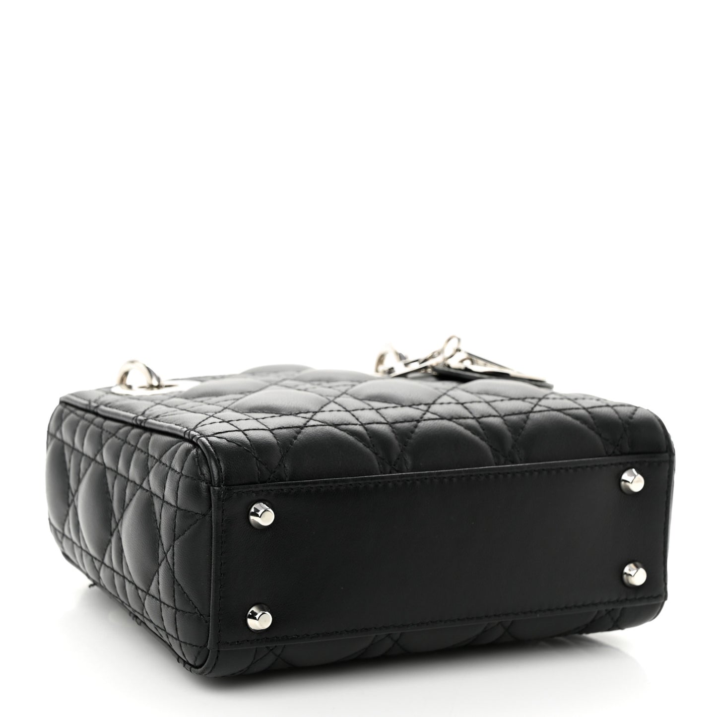 Lambskin Cannage Mini Lady Dior Black