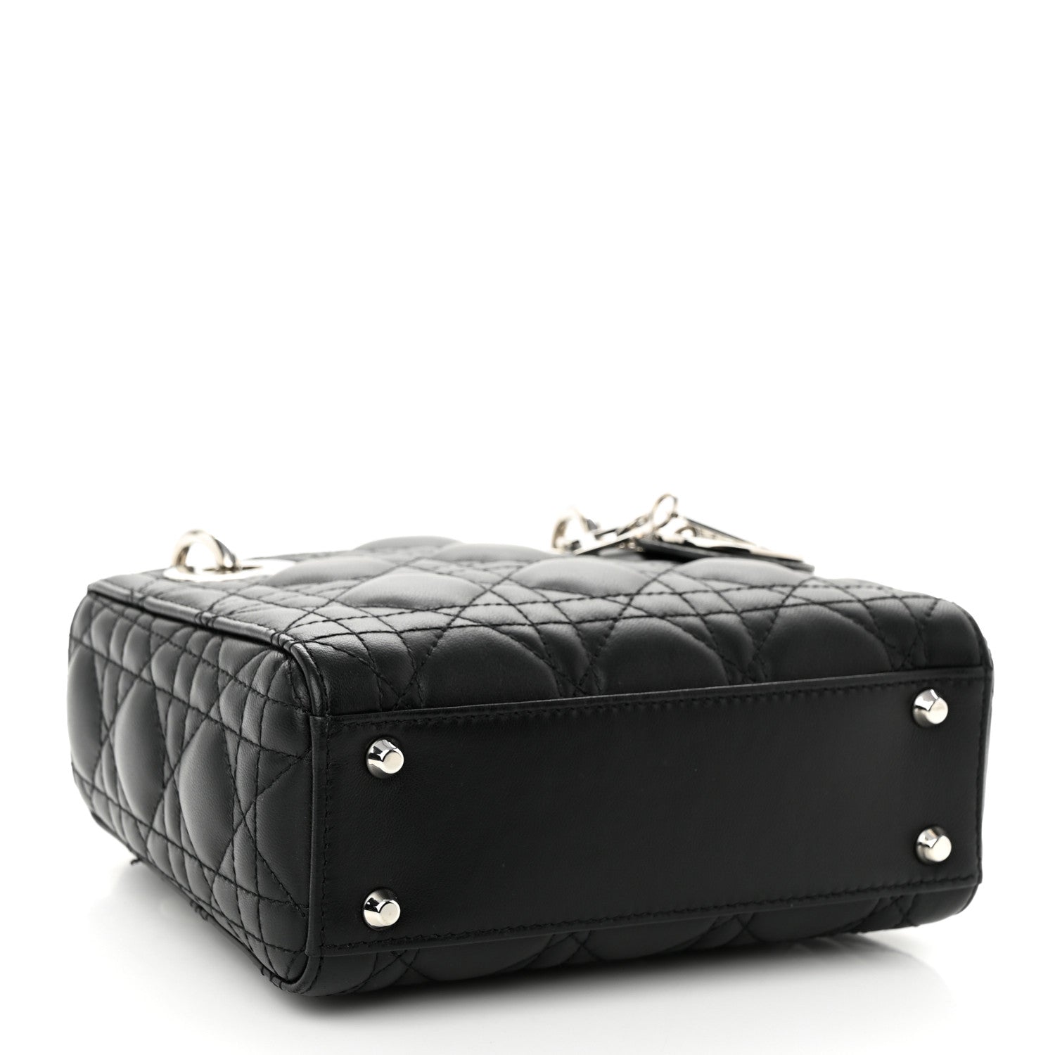 Christian Dior Lambskin Cannage Mini Lady Dior Black 4 of 11