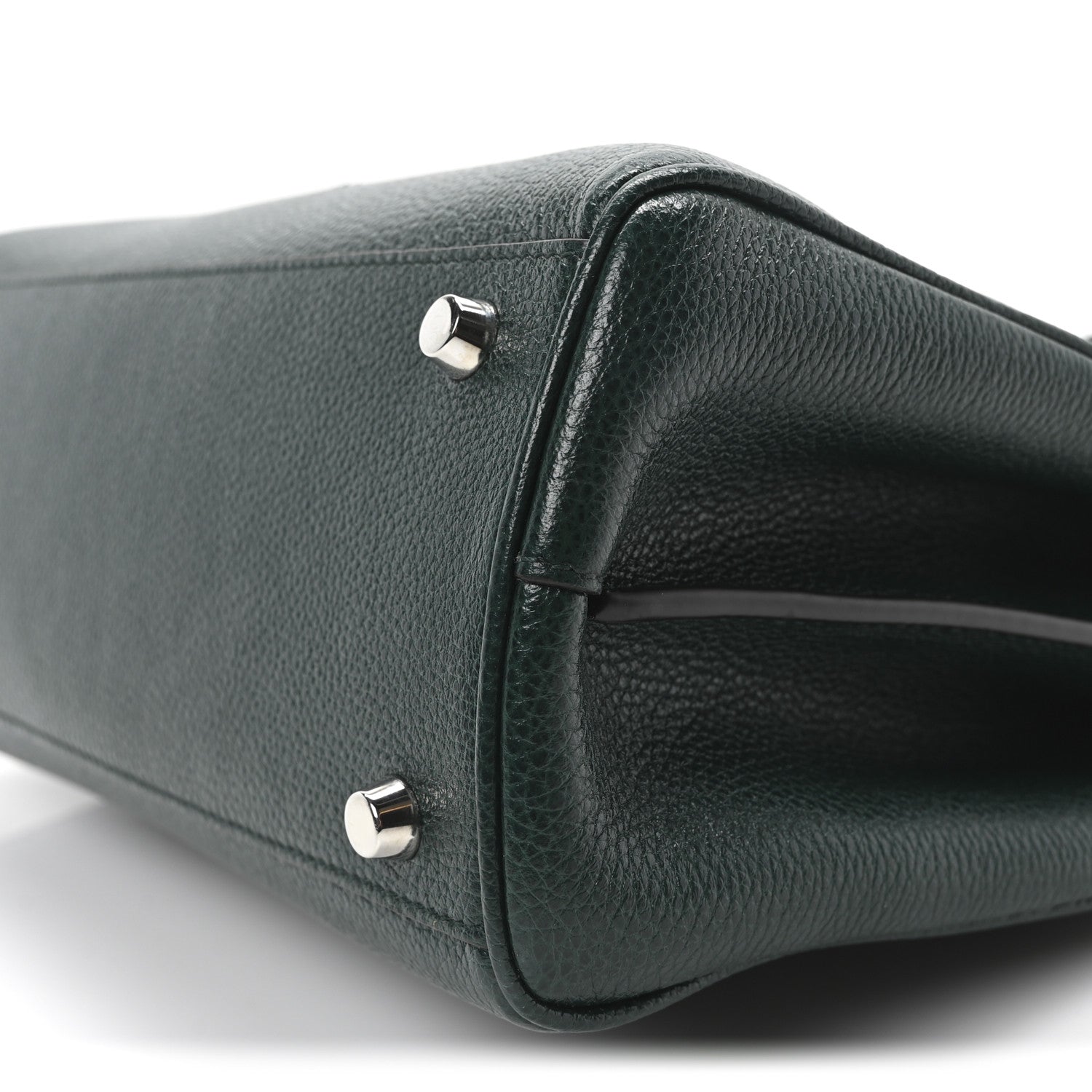 Gucci Grainy Calfskin Small Zumi Top Handle Bag Vintage Green