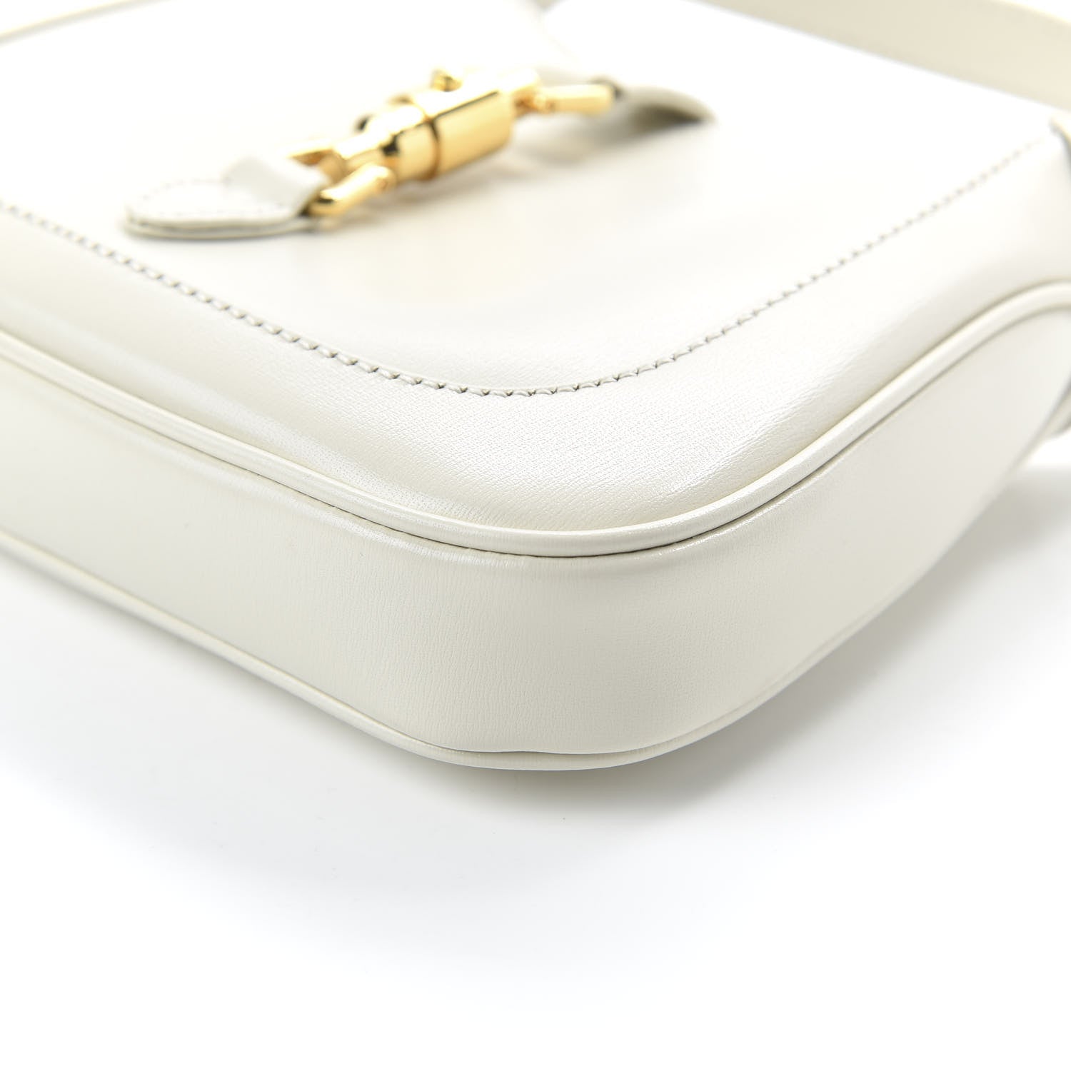 Gucci Boarded Dyana Lux Calfskin Mini Jackie 1961 Hobo Mystic White 7 of 10