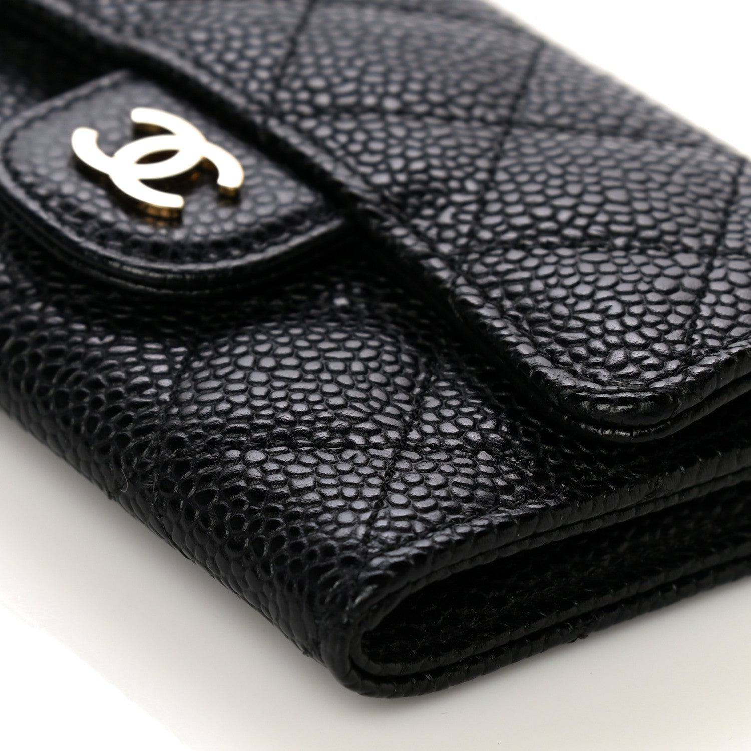Chanel Caviar Quilted Flap Card Holder Black 11 of 12