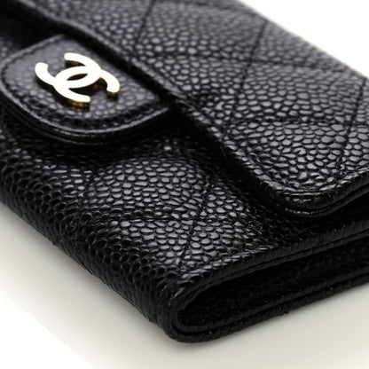 Chanel Caviar Quilted Flap Card Holder Black 11 of 12