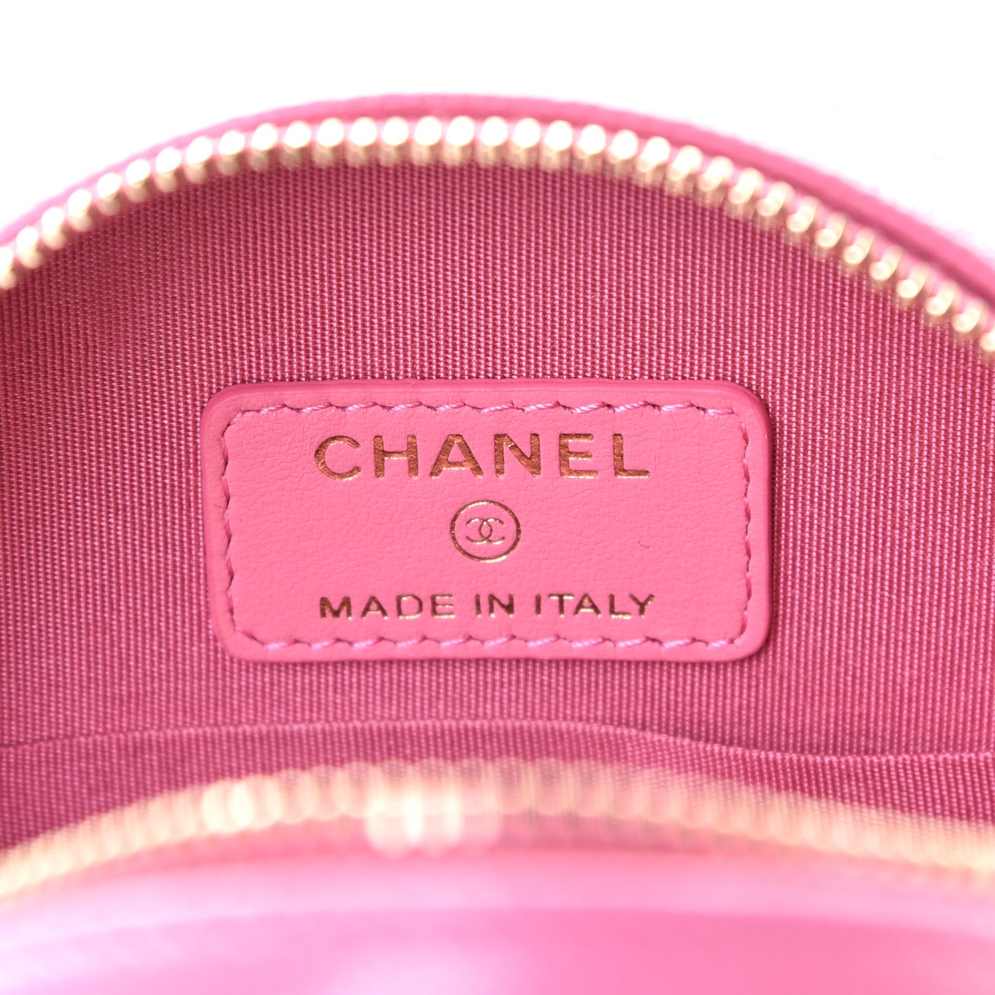 Caviar Quilted Gripoix CC Round Clutch With Chain Pink