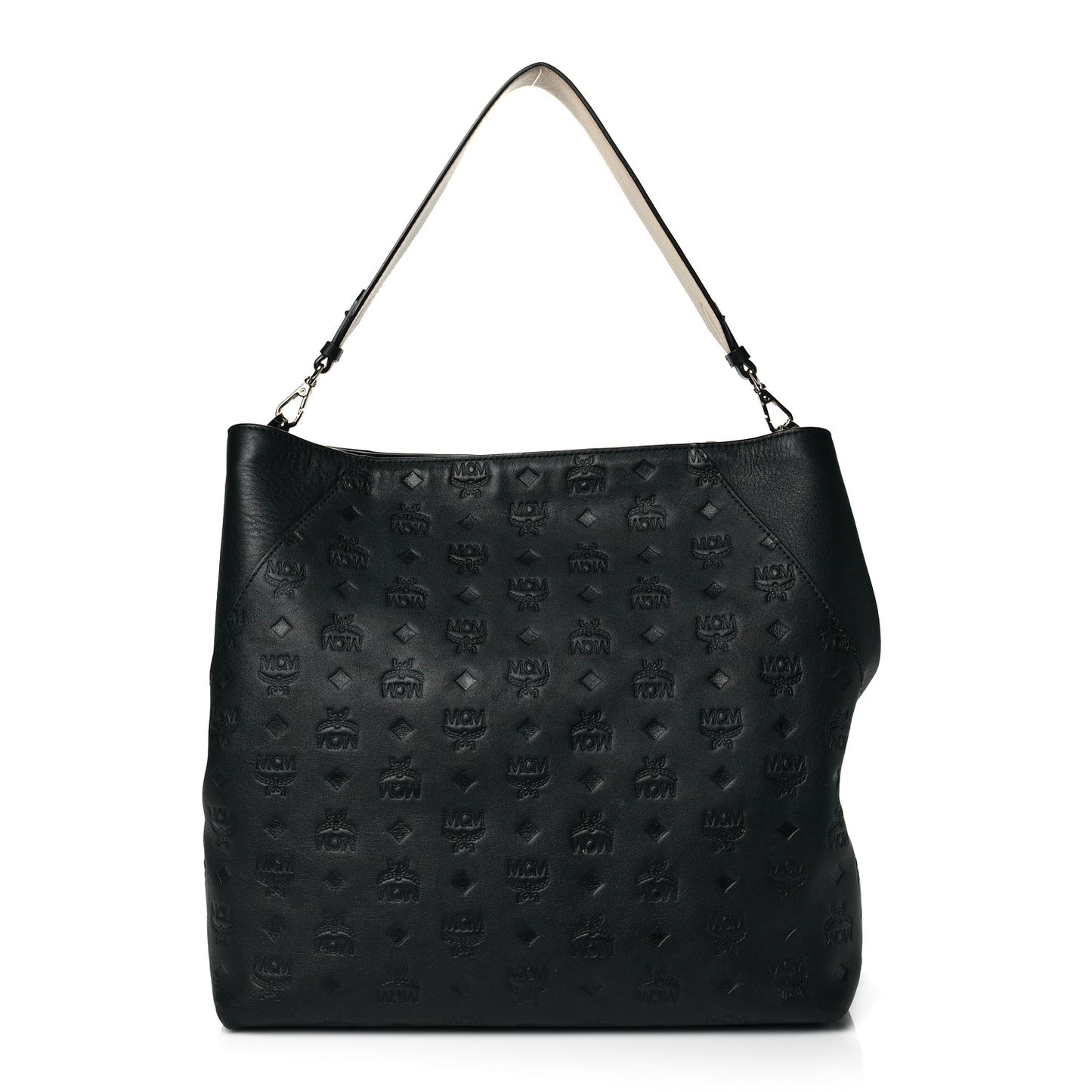 Calfskin Ottomar Monogram Medium Klara Hobo Black