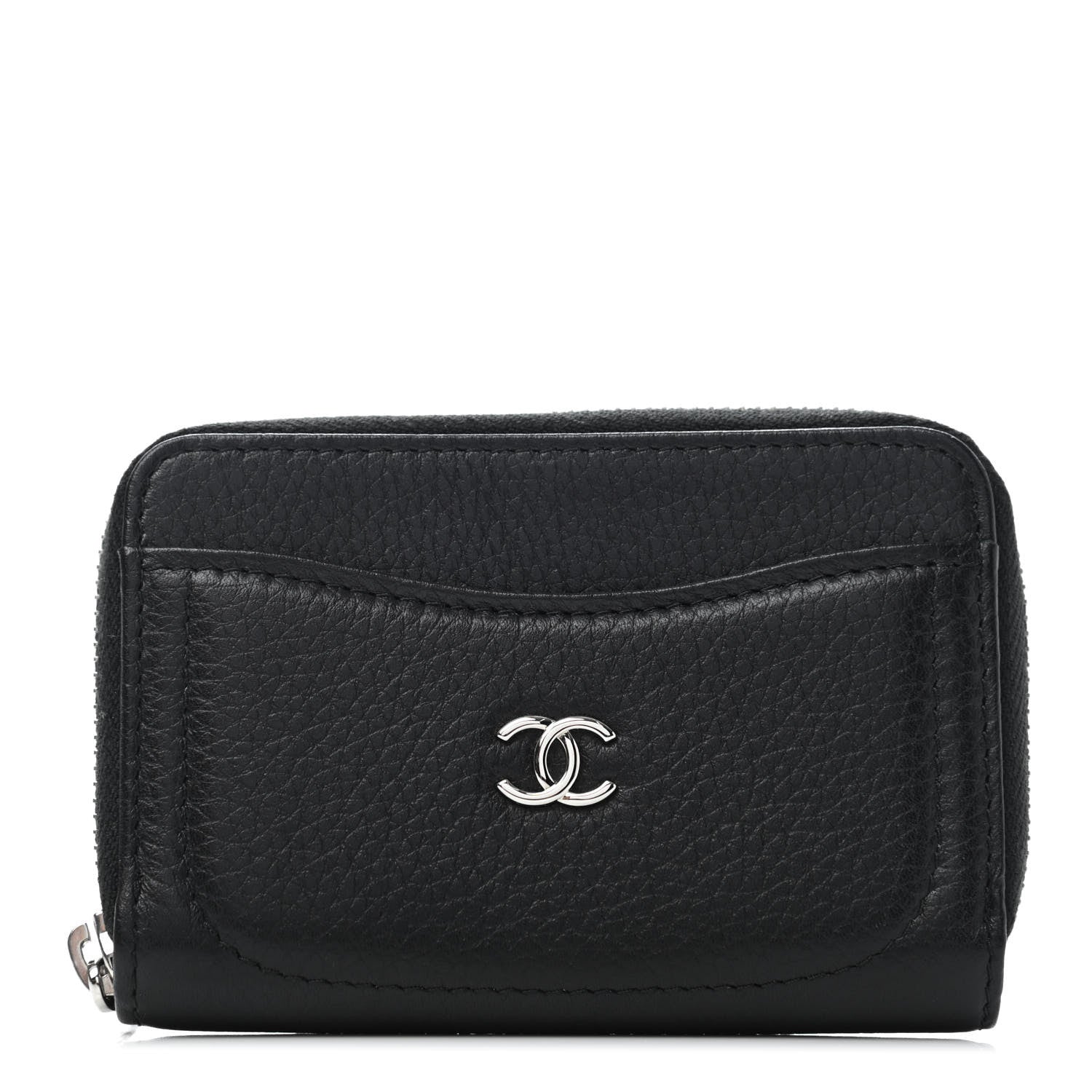Chanel Grained Calfskin Neo Executive Zip Coin Purse Black 1 of 4