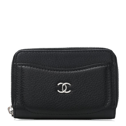 Chanel Grained Calfskin Neo Executive Zip Coin Purse Black 1 of 4