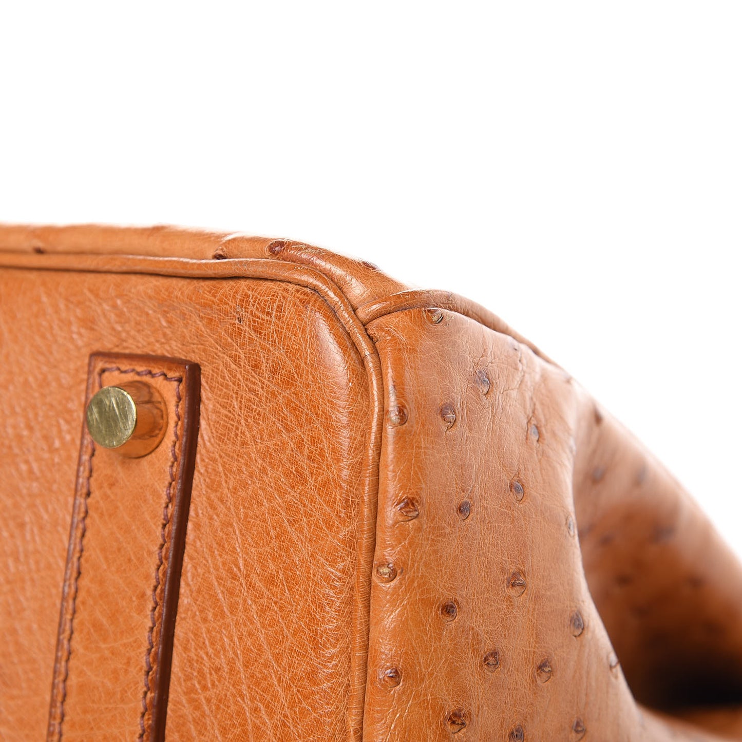Ostrich Birkin 35 Gold