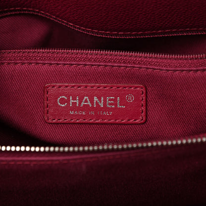 Chanel Caviar Quilted Timeless CC Shopping Tote Red 8 of 15