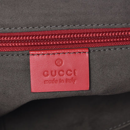 Gucci Guccissima Signature Small Messenger Bag Hibiscus Red 6 of 7