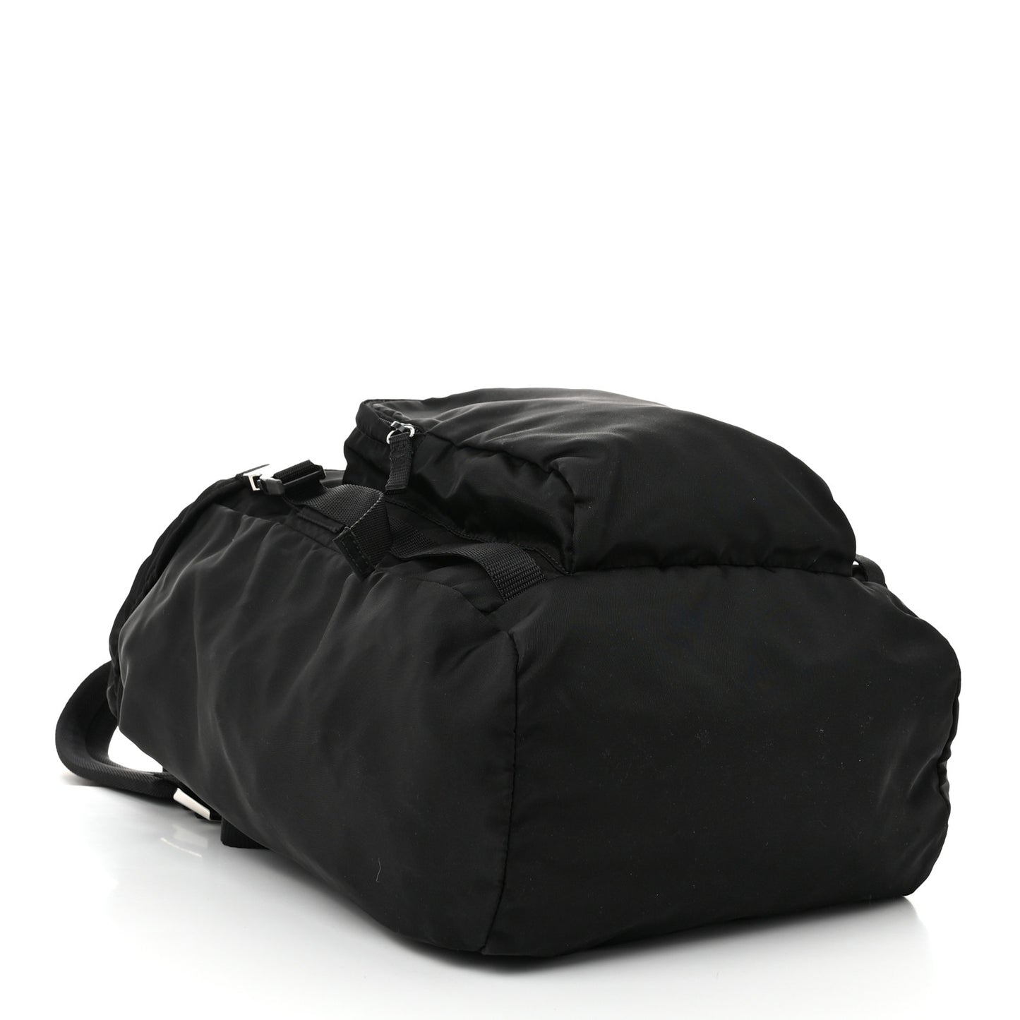 Nylon Tessuto Character Logo Patch Backpack Black