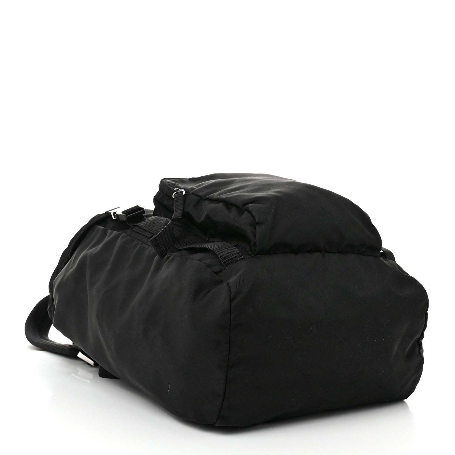 Prada Nylon Tessuto Character Logo Patch Backpack Black 4 of 9