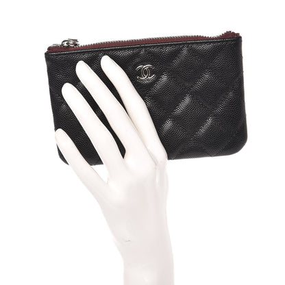 Chanel Caviar Quilted Small Cosmetic Case Black 2 of 7
