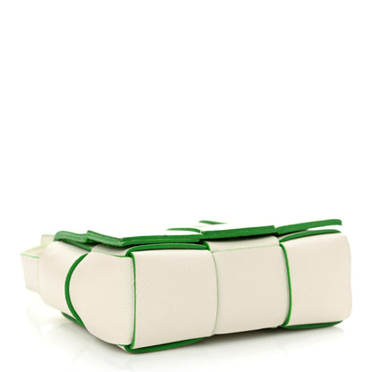 Bottega Veneta Buffalo Maxi Intrecciato Bicolor Extra Mini Cassette Crossbody Bag White Parakeet 4 of 9