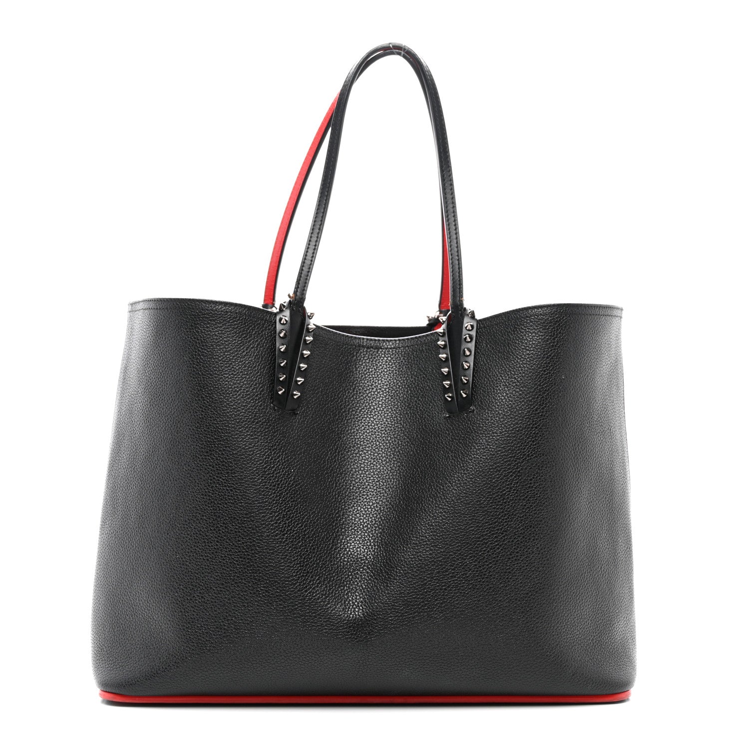 Christian Louboutin Calfskin Empire Spikes East West Cabata Tote Black 1 of 12