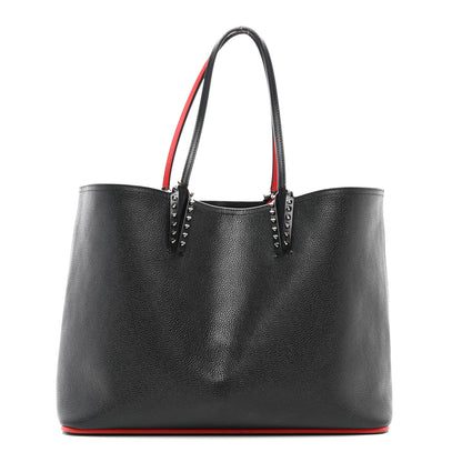 Christian Louboutin Calfskin Empire Spikes East West Cabata Tote Black 1 of 12