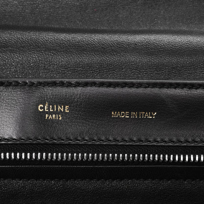 Celine Python Calfskin Tri-Color Large Trapeze Wine 6 of 6