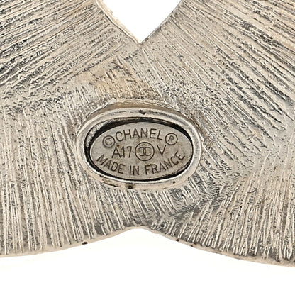 Chanel Baguette Crystal CC Brooch Silver 3 of 3