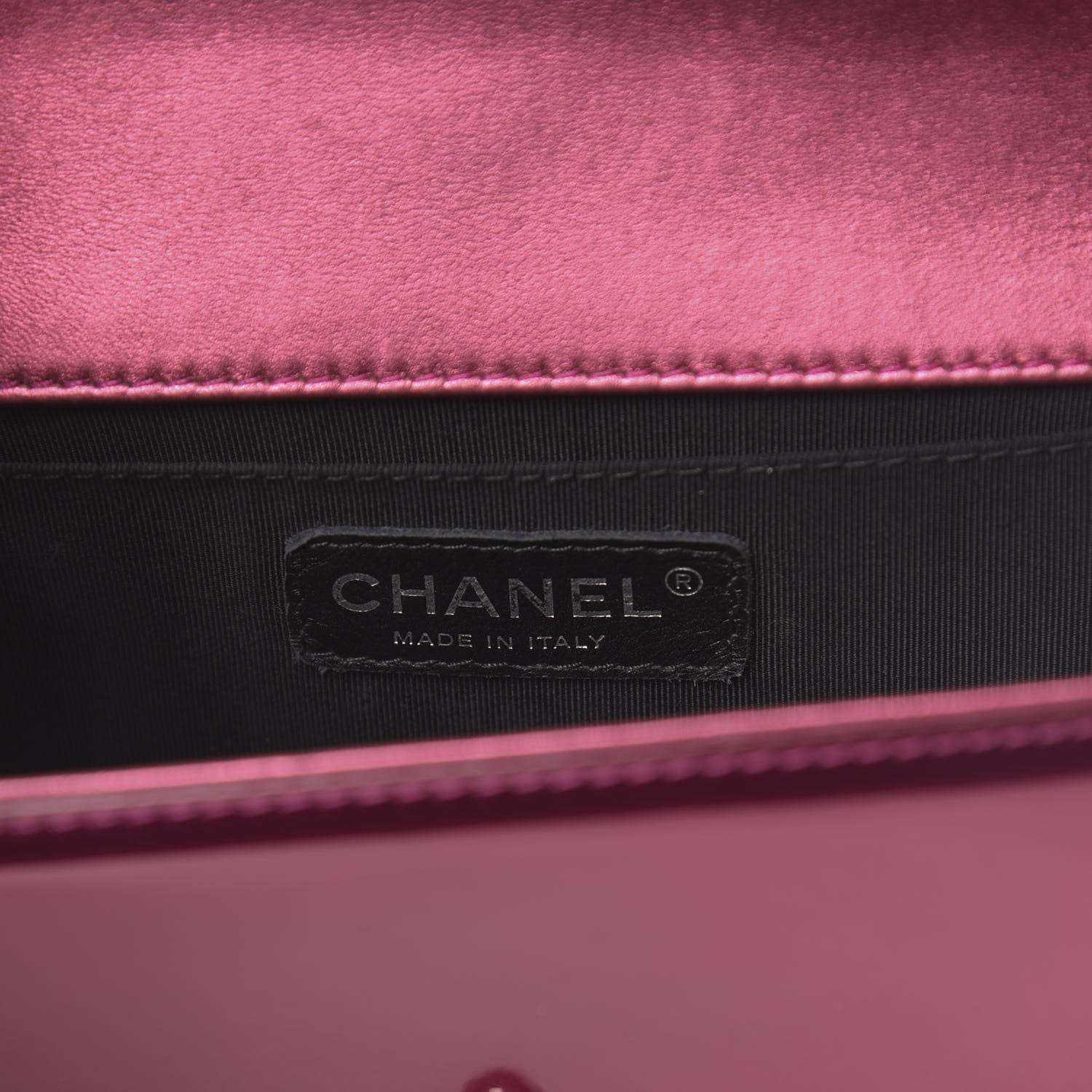 Chanel Metallic Patent Calfskin Quilted Small Boy Flap Pink 6 of 11