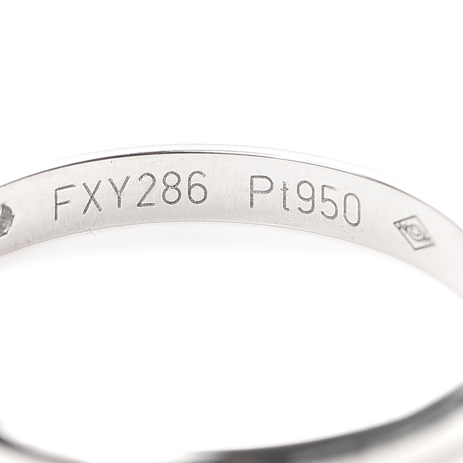 Cartier Platinum 3 Diamond 2.6mm 1895 Wedding Band Ring 55 7.25 4 of 6