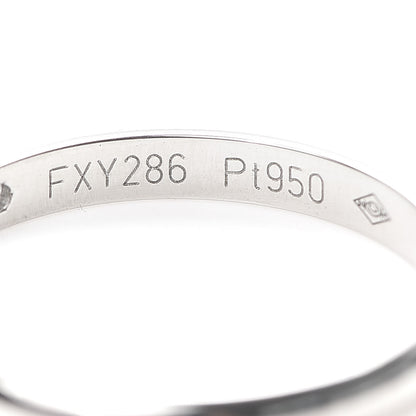 Cartier Platinum 3 Diamond 2.6mm 1895 Wedding Band Ring 55 7.25 4 of 6