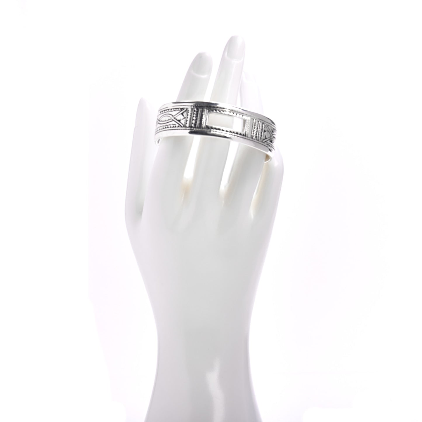 Sterling Silver Touareg Newton Cuff Bracelet