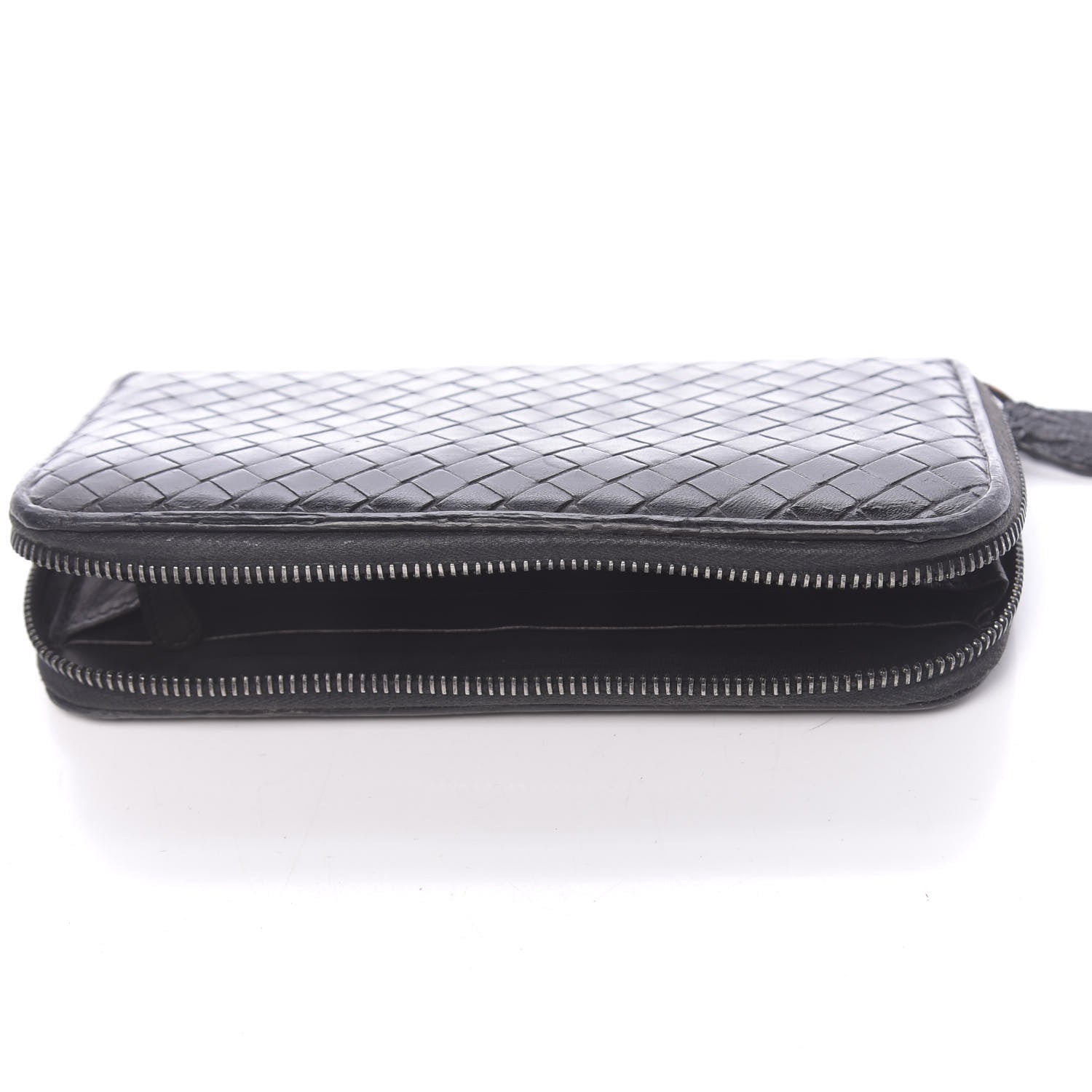 Bottega Veneta Nappa Intrecciato Zip Around Wallet Black 11 of 14