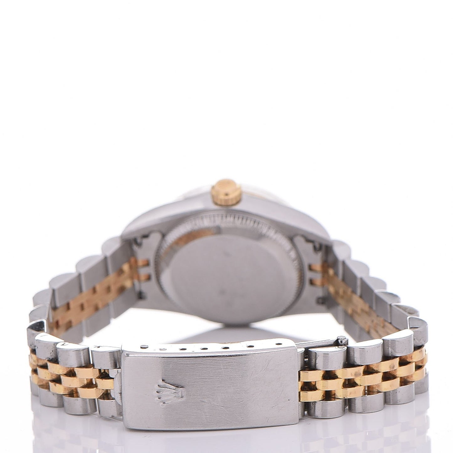 Stainless Steel 18K Yellow Gold Diamond 26mm Oyster Perpetual Watch Champagne 76193
