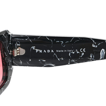Prada Acetate Symbole Sunglasses SPR 06Y Black Scarlet 5 of 6