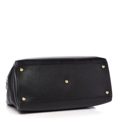 Fendi Vitello Elite Regular 2Jours Tote Black 4 of 21