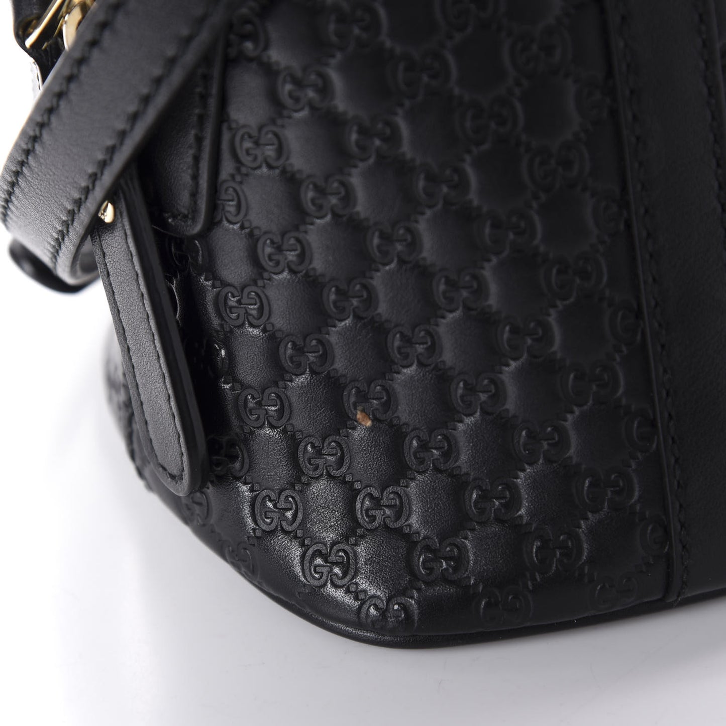 Microguccissima Mini Dome Bag Black