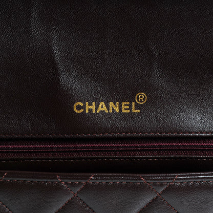 Chanel Lambskin Quilted Medium Flap Bag Dark Purple 6 of 8