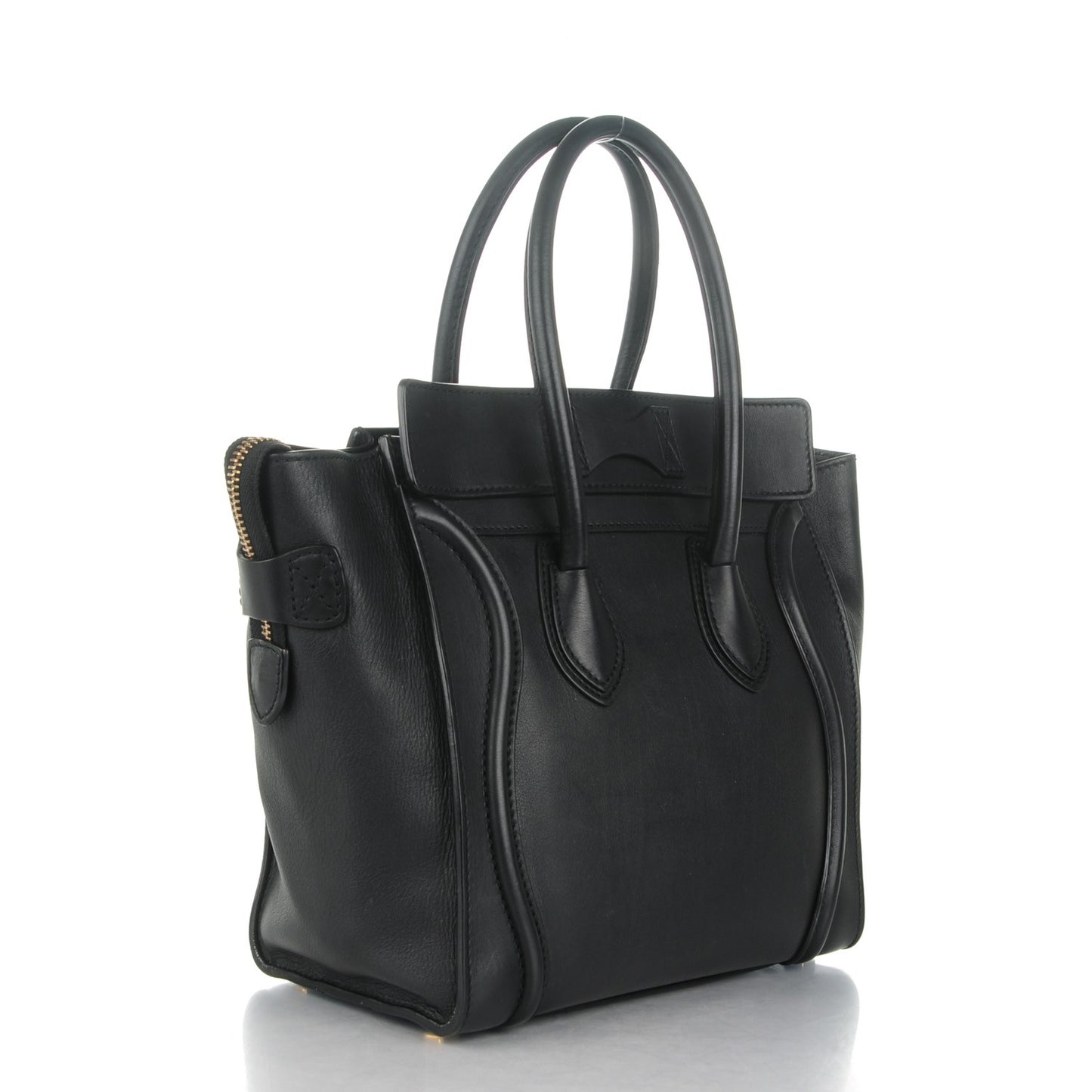 Smooth Calfskin Micro Luggage Black