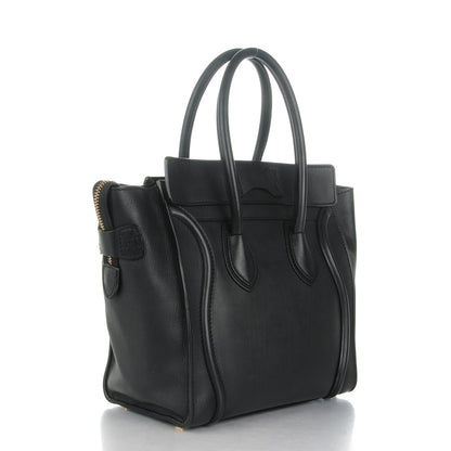 Celine Smooth Calfskin Micro Luggage Black 3 of 9