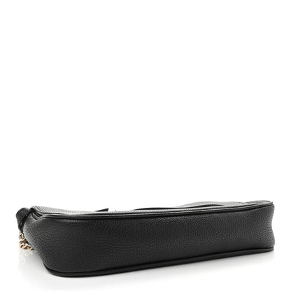 Gucci Pebbled Calfskin Medium Soho Flap Crossbody Black 4 of 10