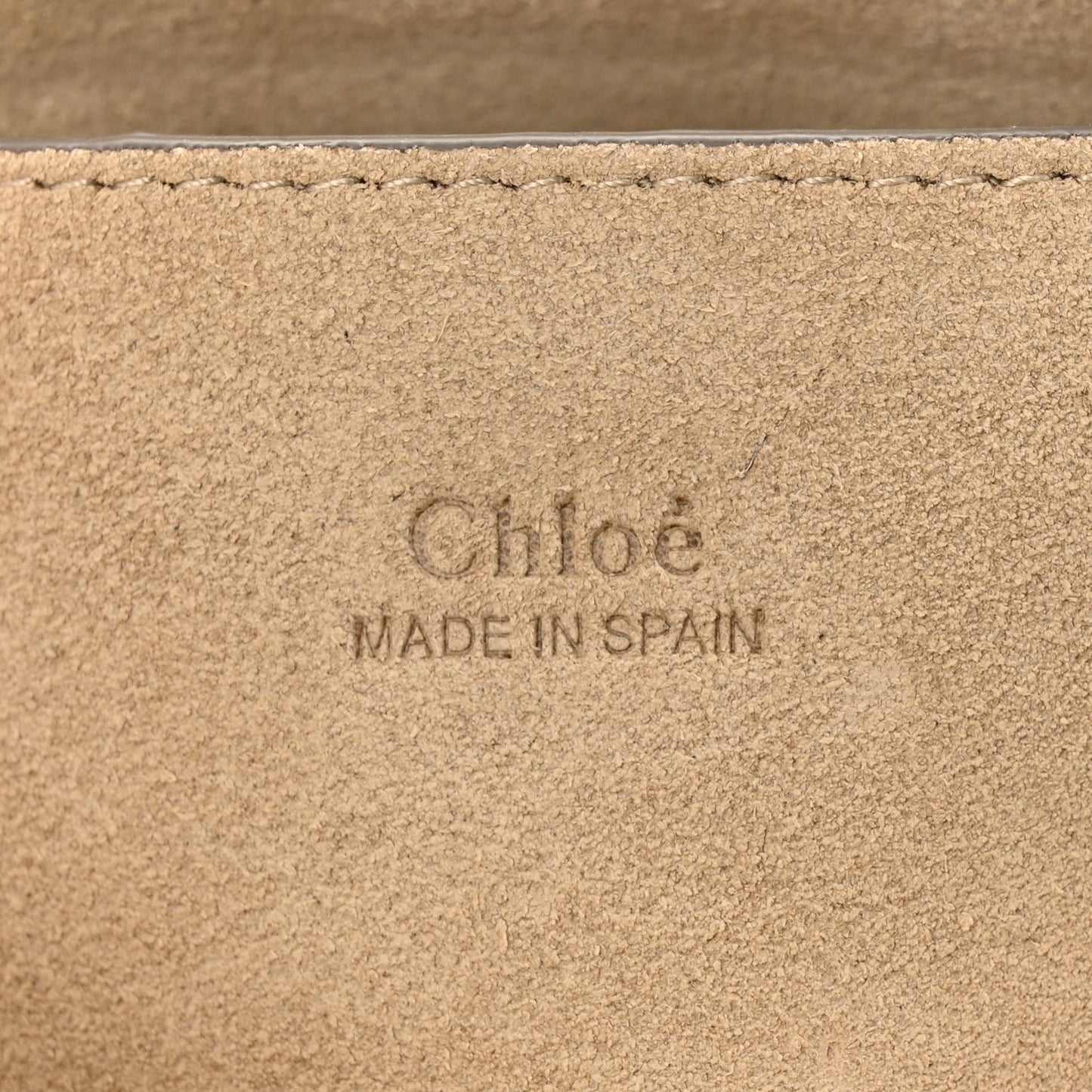 Suede Calfskin Small Faye Shoulder Bag Motty Grey