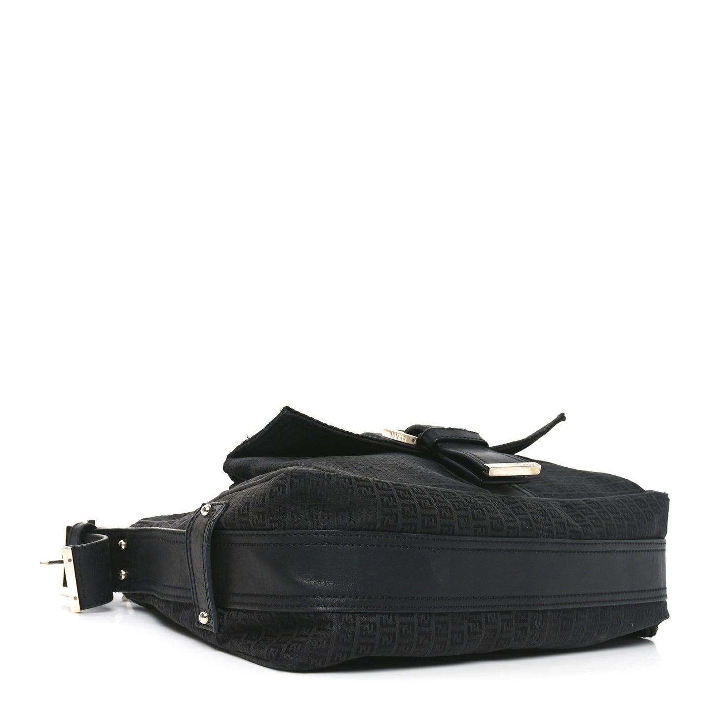 Zucchino Vitello Shoulder Bag Black