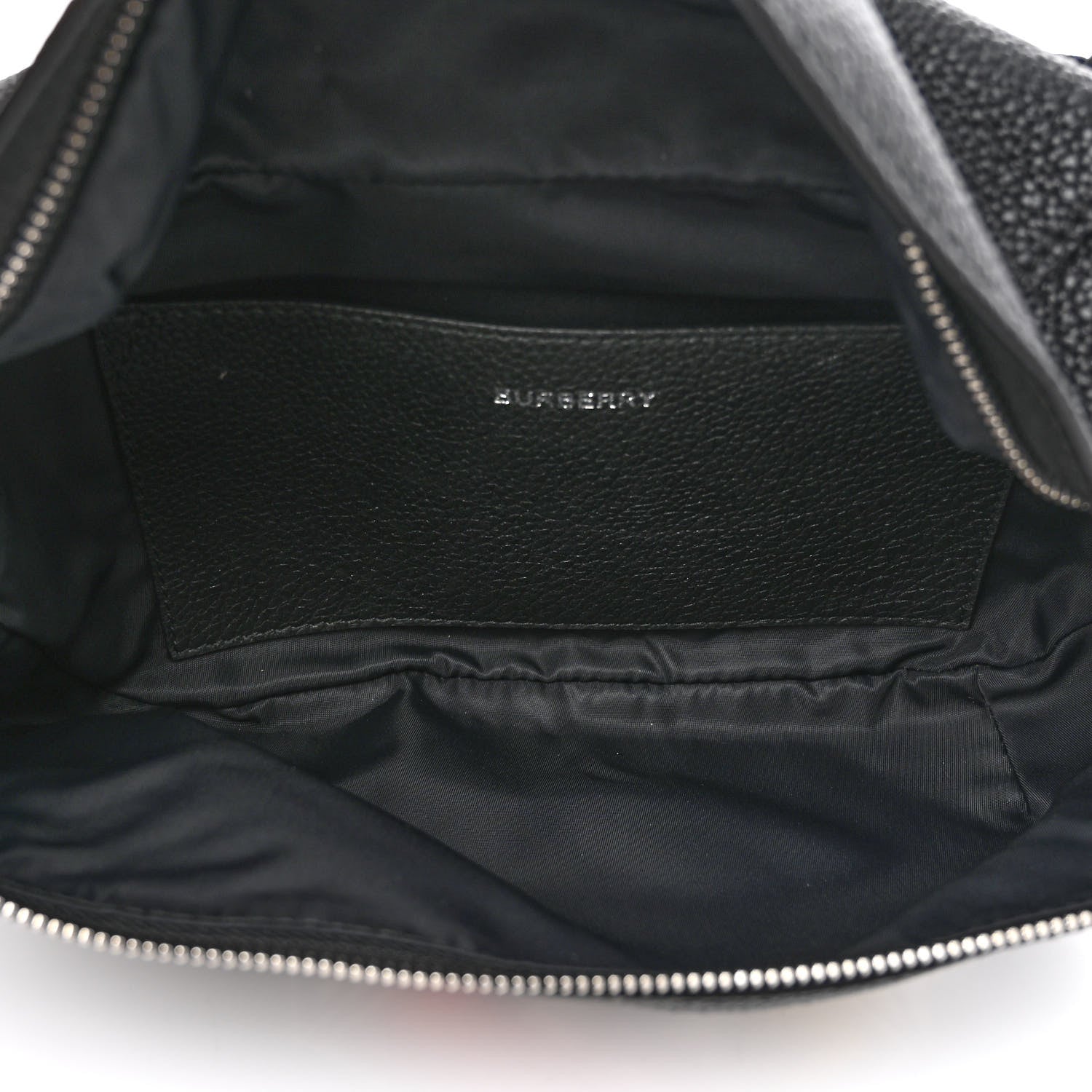 Burberry Grainy Calfskin Logo Graphic Sonny Bum Bag Black 5 of 13