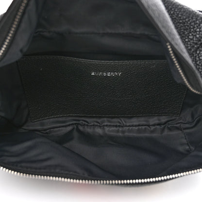 Burberry Grainy Calfskin Logo Graphic Sonny Bum Bag Black 5 of 13