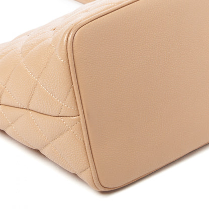 Chanel Caviar Quilted Medallion Tote Beige 5 of 9