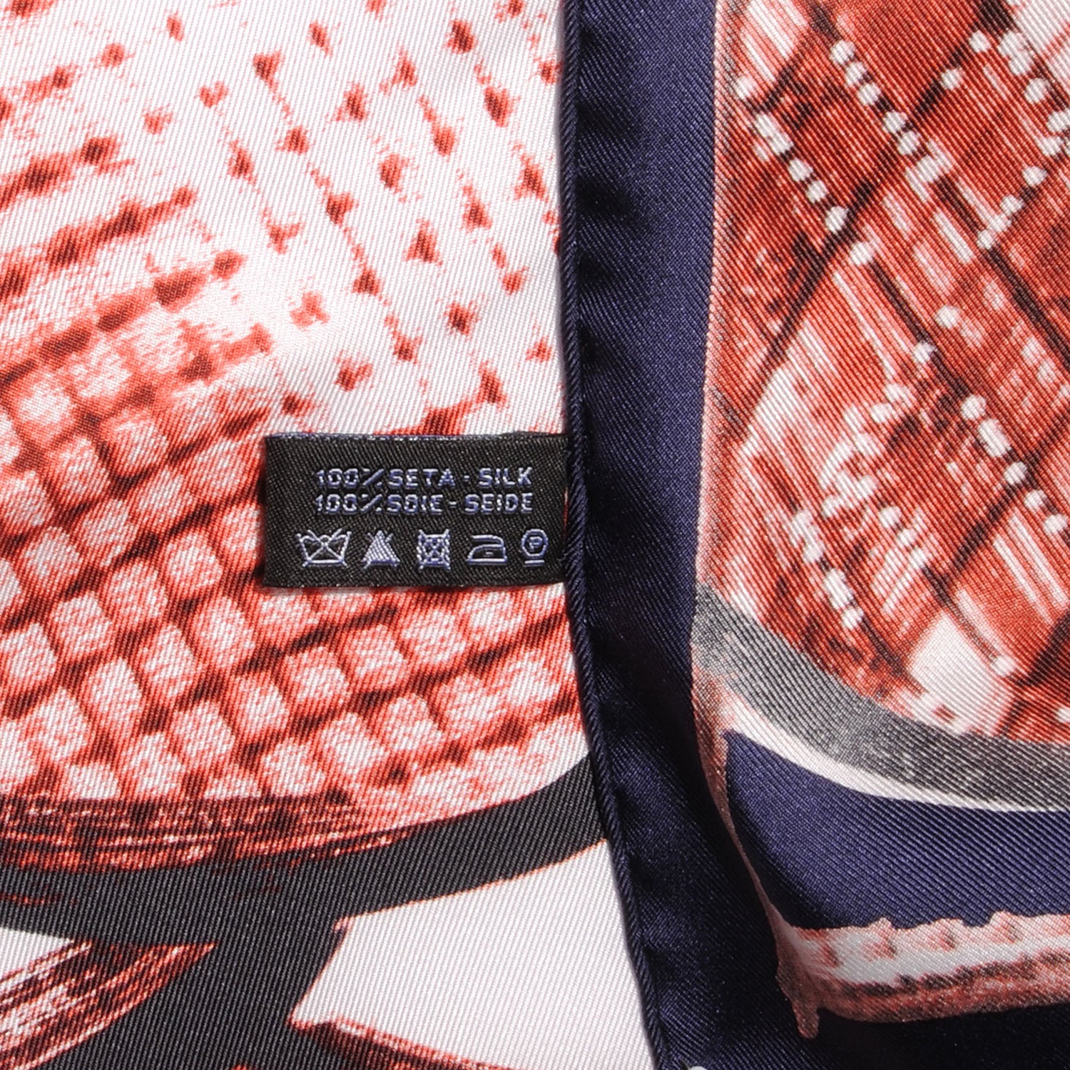 Chanel Silk Camellia Flower Square Scarf 5 of 5