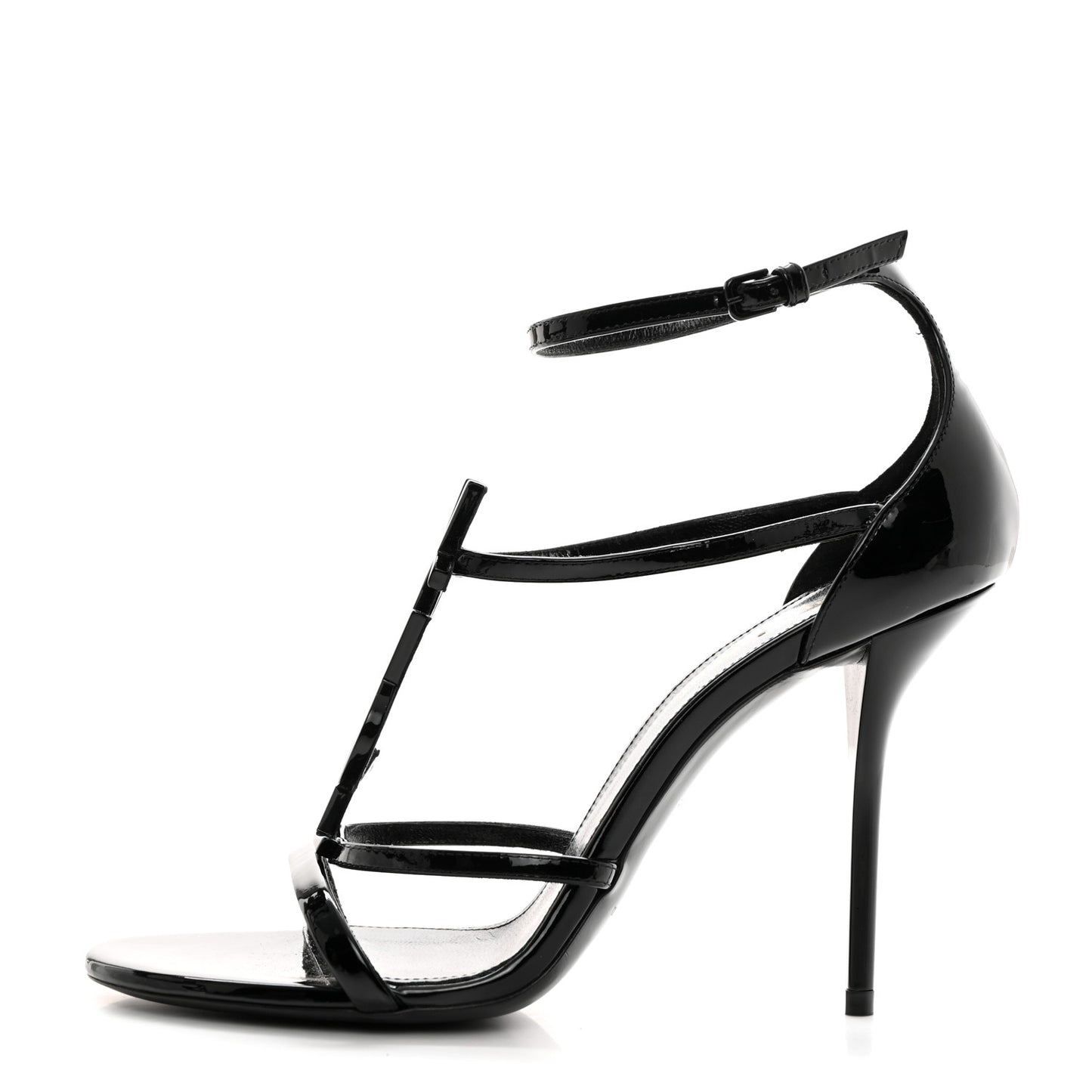 Patent Cassandra 100 Ankle Strap Sandals 38.5 Black