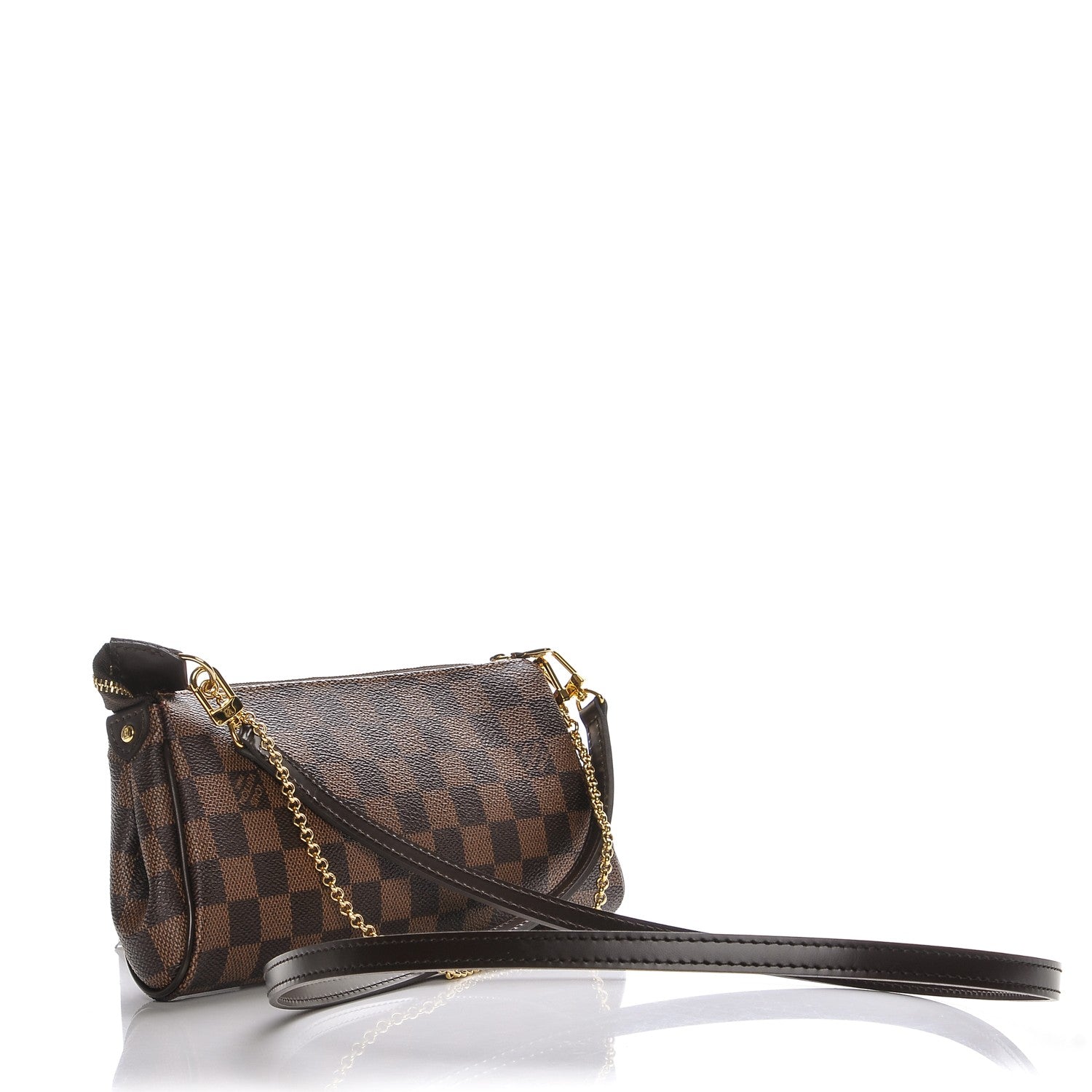 Louis Vuitton Damier Ebene Eva Clutch 3 of 9