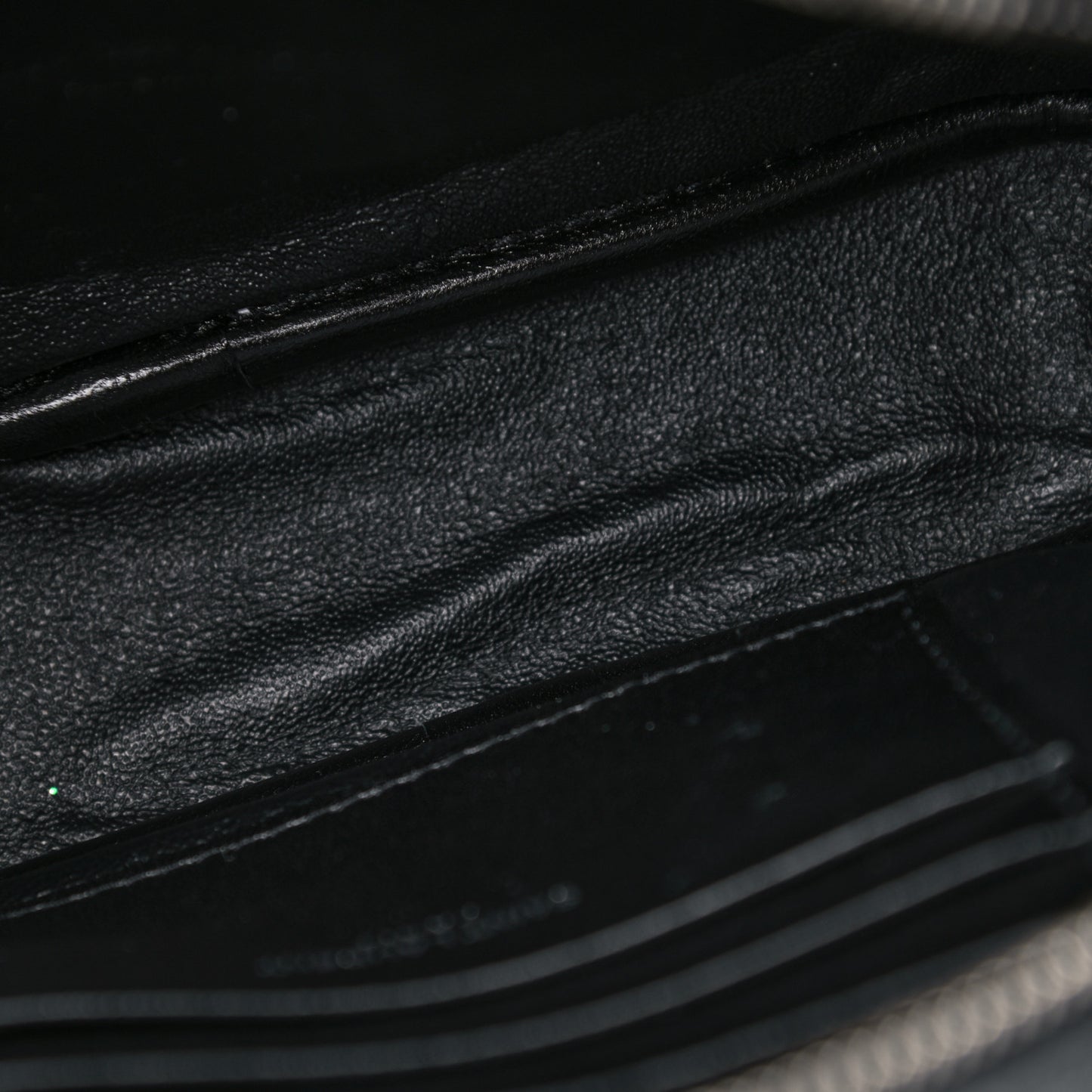 Grain De Poudre Matelasse Monogram Mini Lou Camera Bag Black