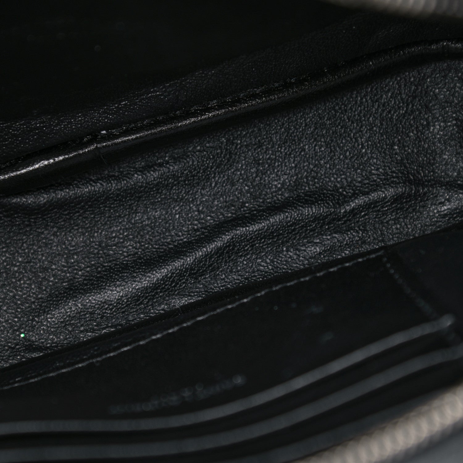 Saint Laurent Grain De Poudre Matelasse Monogram Mini Lou Camera Bag Black 9 of 11