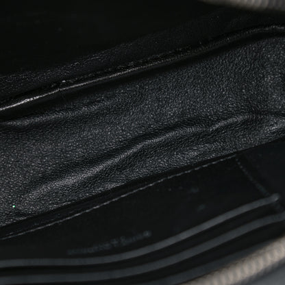 Saint Laurent Grain De Poudre Matelasse Monogram Mini Lou Camera Bag Black 9 of 11